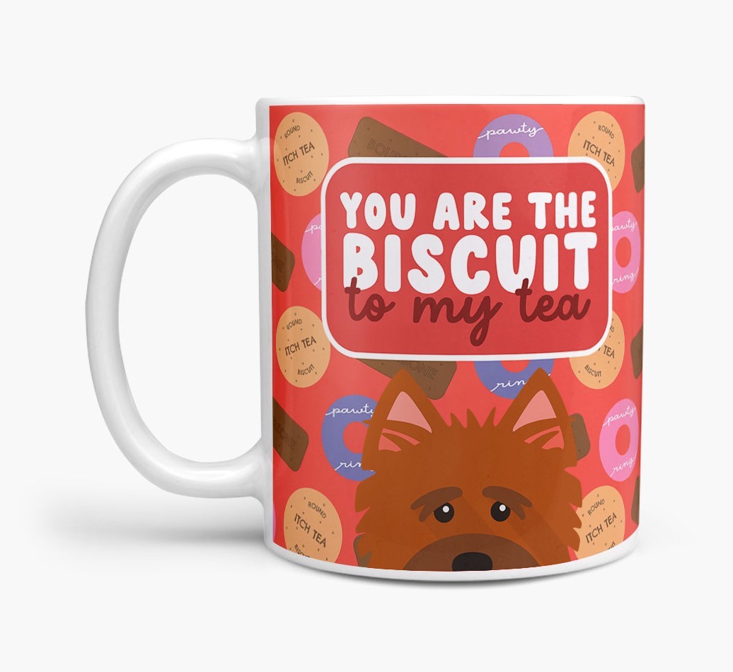 Biscuit To My Tea: Personalised {breedFullName} Mug