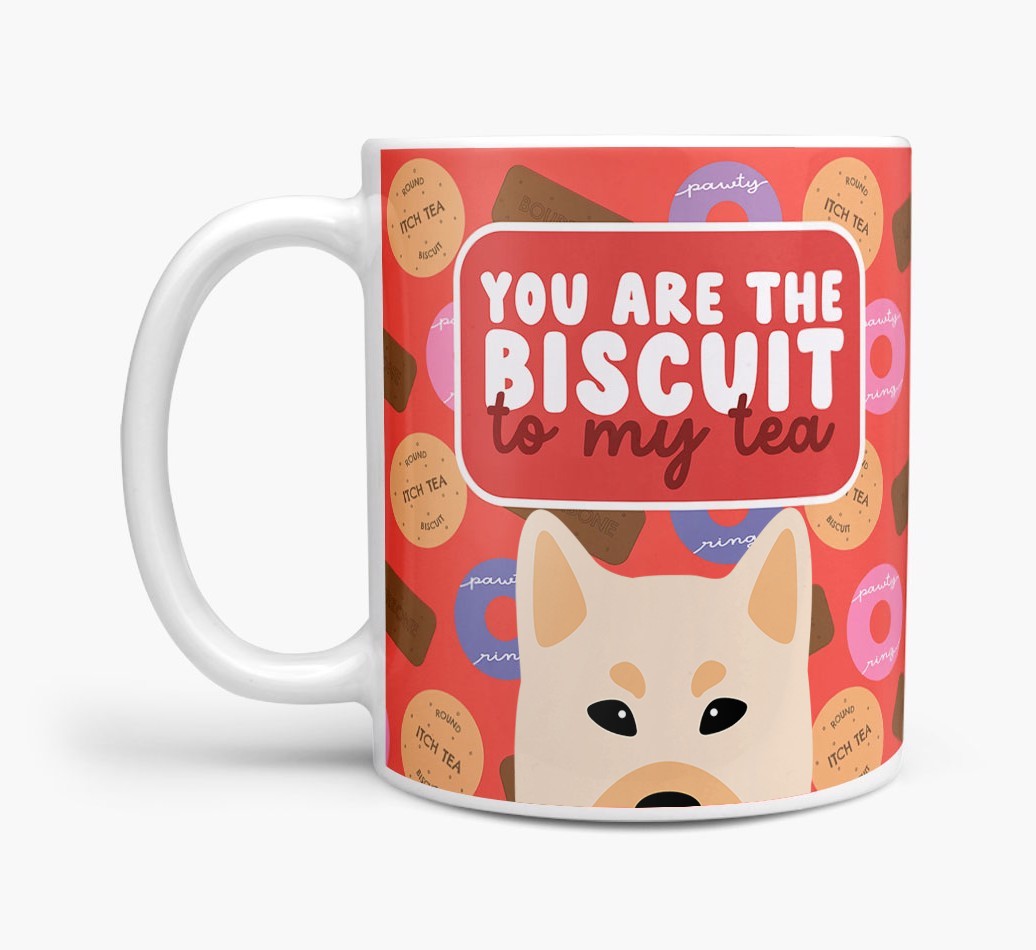 Biscuit To My Tea: Personalised {breedFullName} Mug