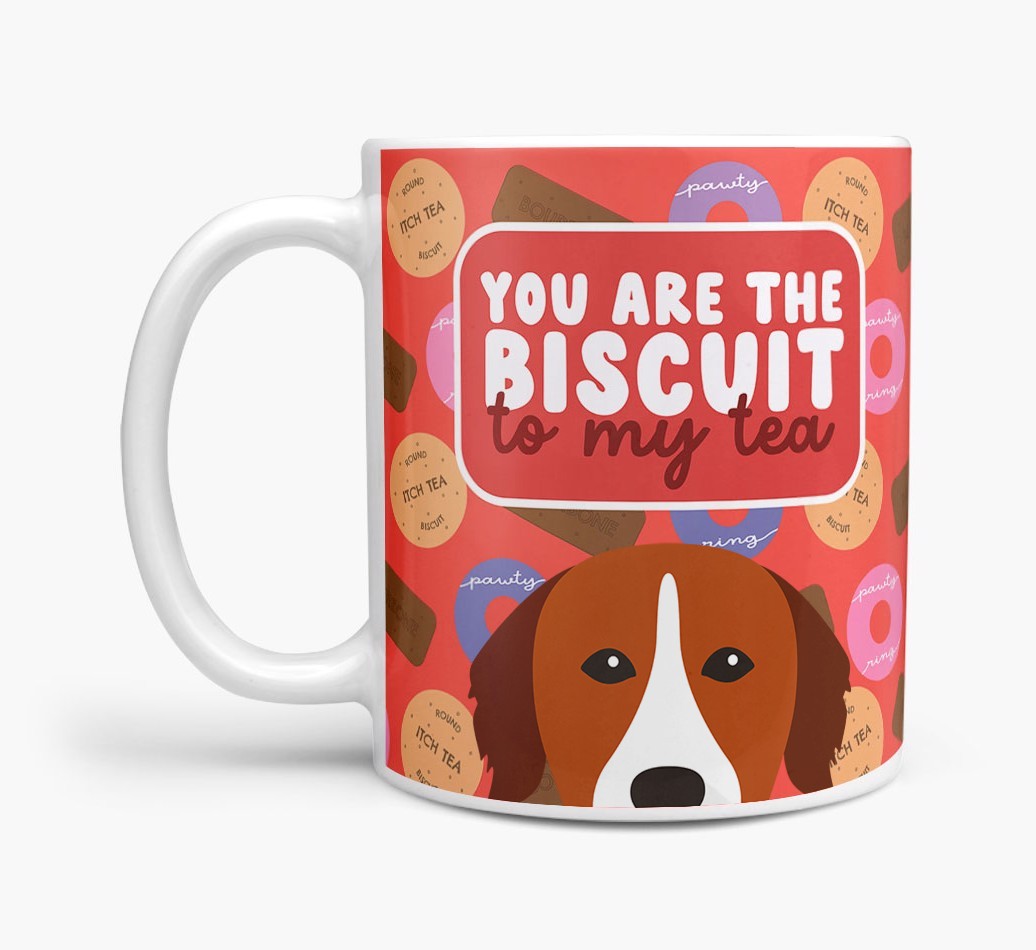 Biscuit To My Tea: Personalised {breedFullName} Mug