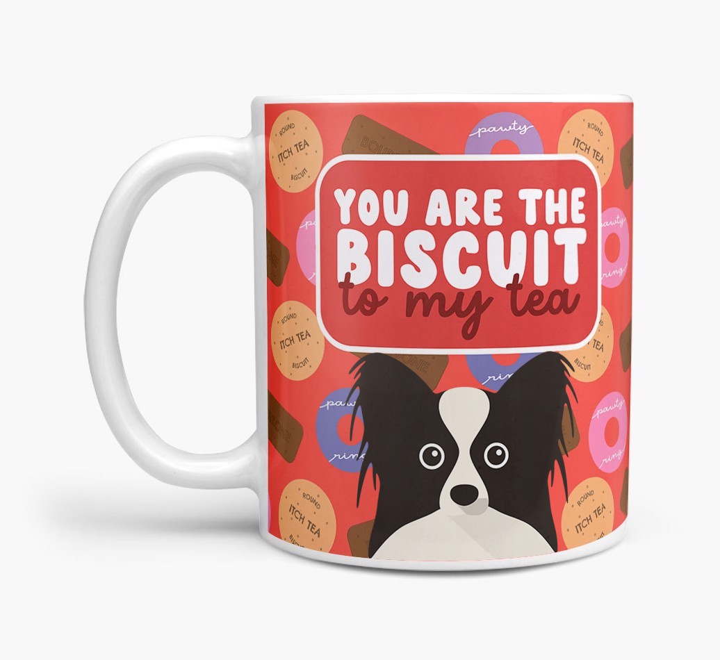 Biscuit To My Tea: Personalised {breedFullName} Mug