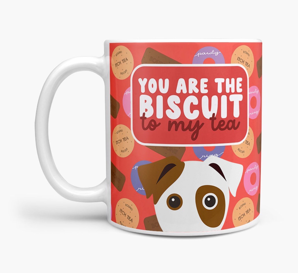 Biscuit To My Tea: Personalised {breedFullName} Mug