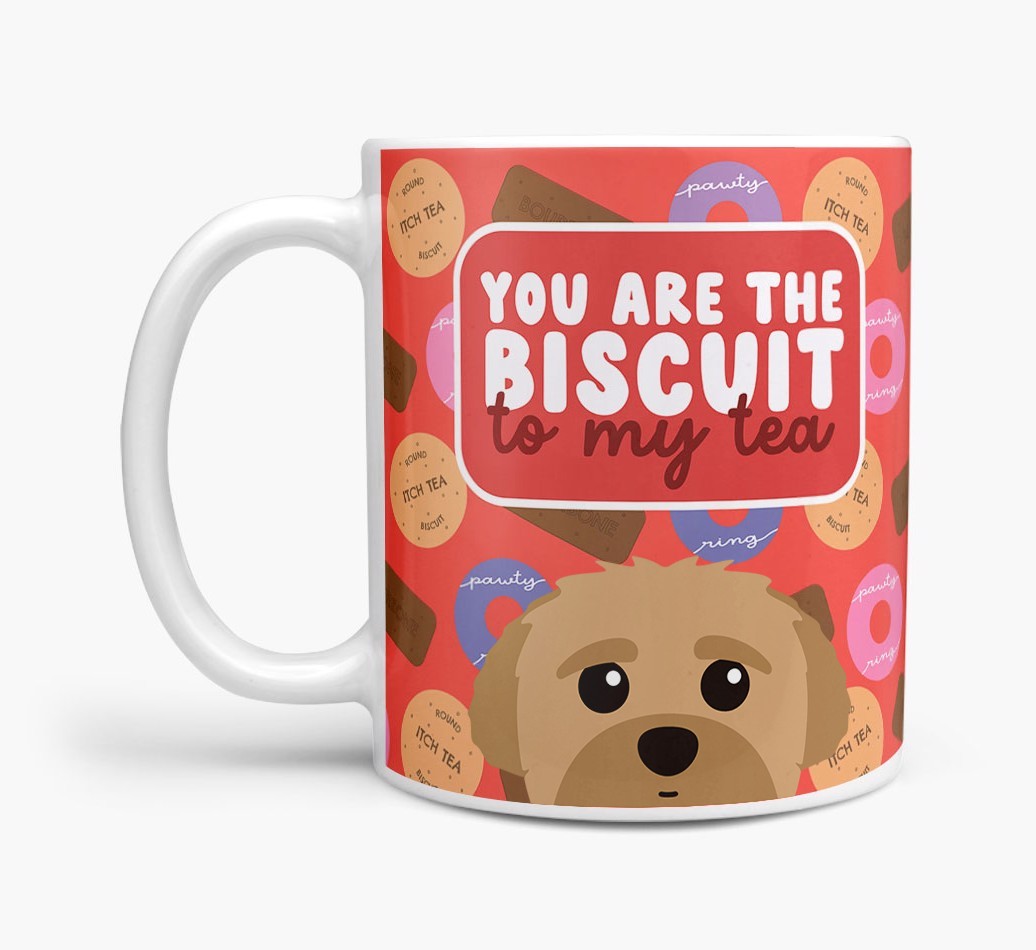 Biscuit To My Tea: Personalised {breedFullName} Mug