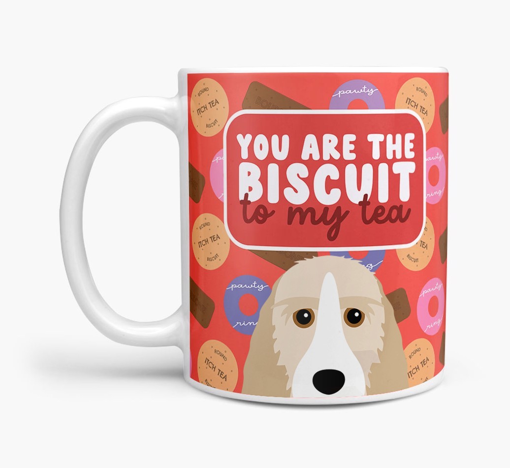 Biscuit To My Tea: Personalised {breedFullName} Mug
