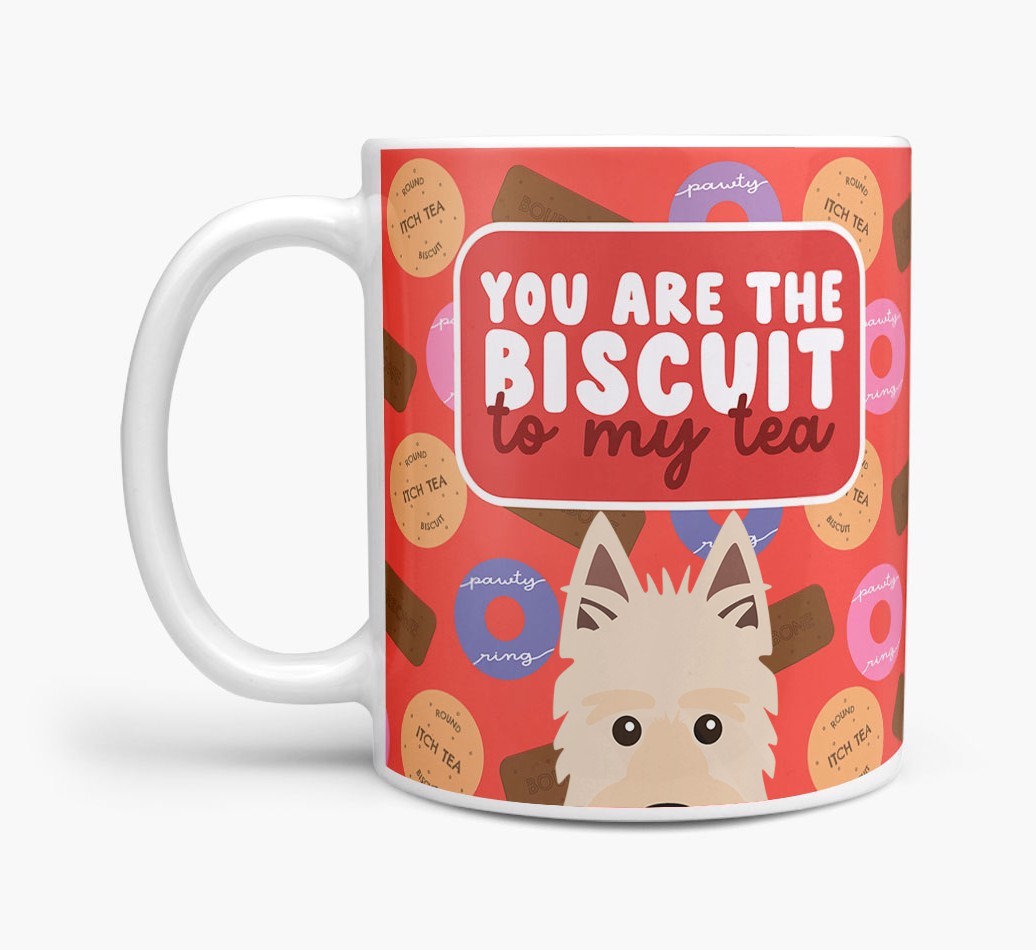 Biscuit To My Tea: Personalised {breedFullName} Mug