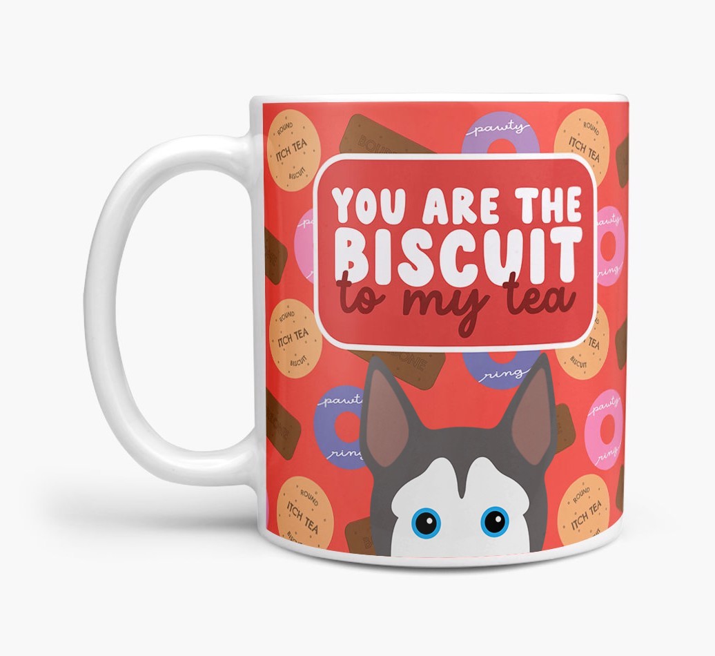 Biscuit To My Tea: Personalised {breedFullName} Mug