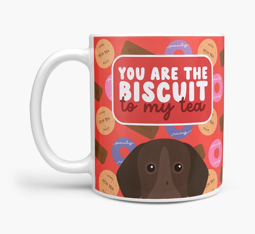 Biscuit To My Tea: Personalised {breedFullName} Mug