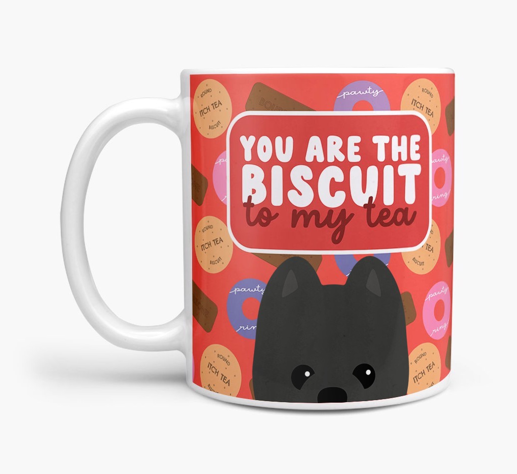 Biscuit To My Tea: Personalised {breedFullName} Mug