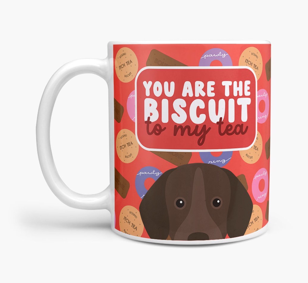 Biscuit To My Tea: Personalised {breedFullName} Mug