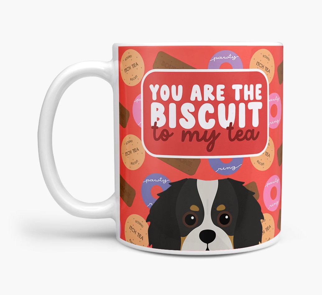 Biscuit To My Tea: Personalised {breedFullName} Mug