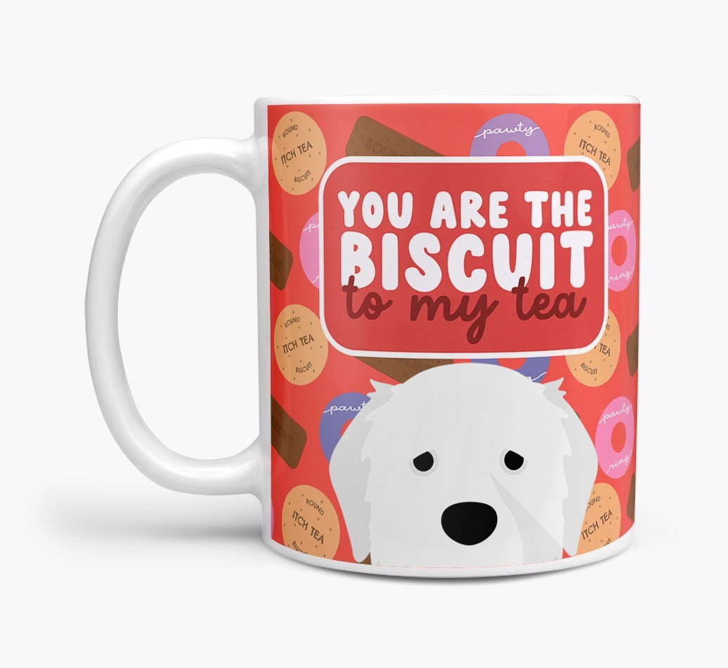 Biscuit To My Tea: Personalised {breedFullName} Mug