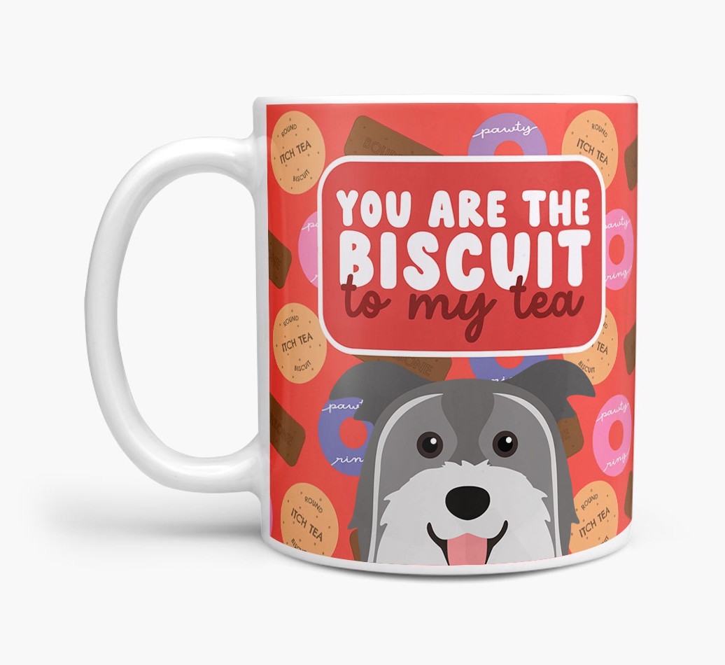 Biscuit To My Tea: Personalised {breedFullName} Mug