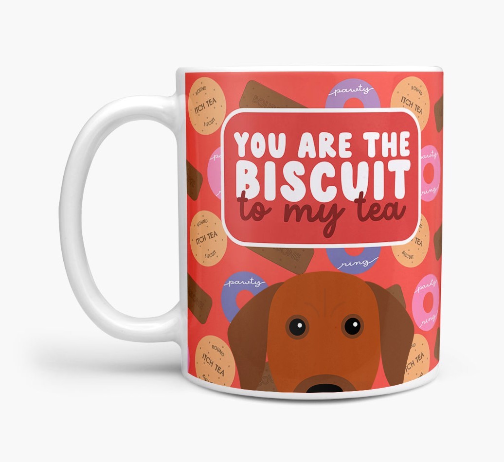 Biscuit To My Tea: Personalised {breedFullName} Mug