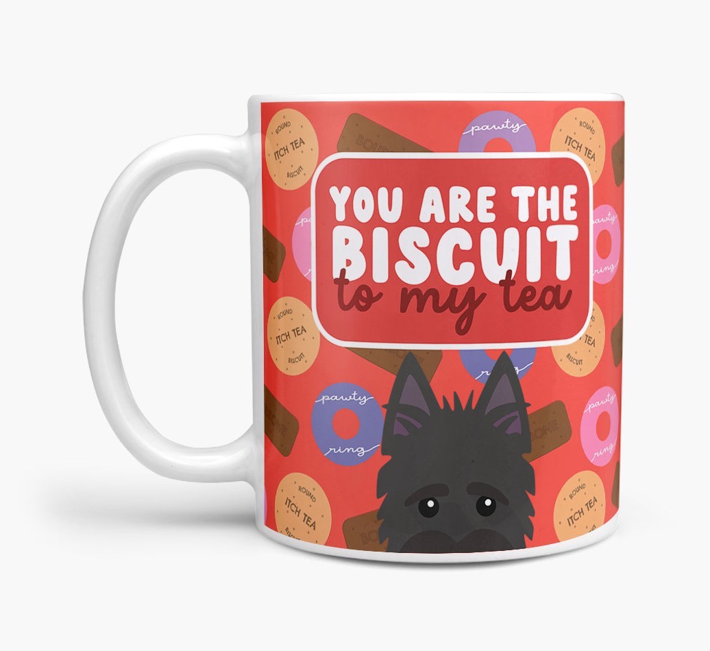 Biscuit To My Tea: Personalised {breedFullName} Mug