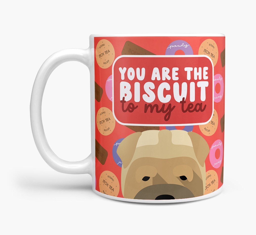 Biscuit To My Tea: Personalised {breedFullName} Mug