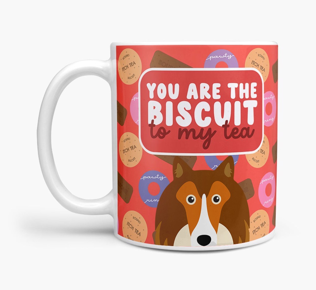 Biscuit To My Tea: Personalised {breedFullName} Mug