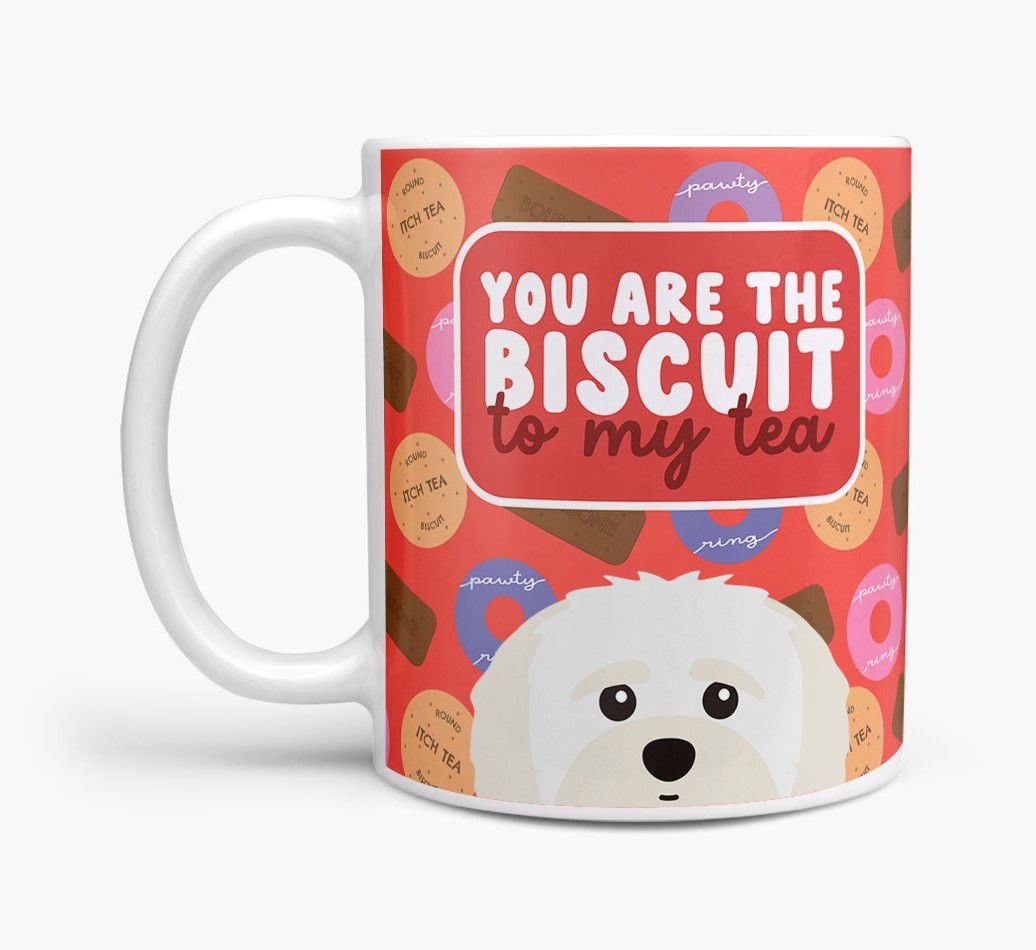 Biscuit To My Tea: Personalised {breedFullName} Mug