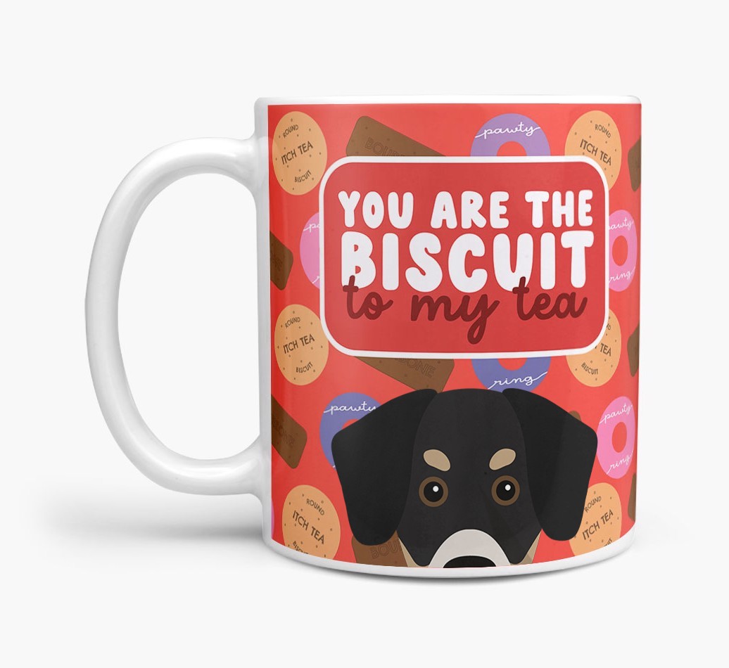 Biscuit To My Tea: Personalised {breedFullName} Mug