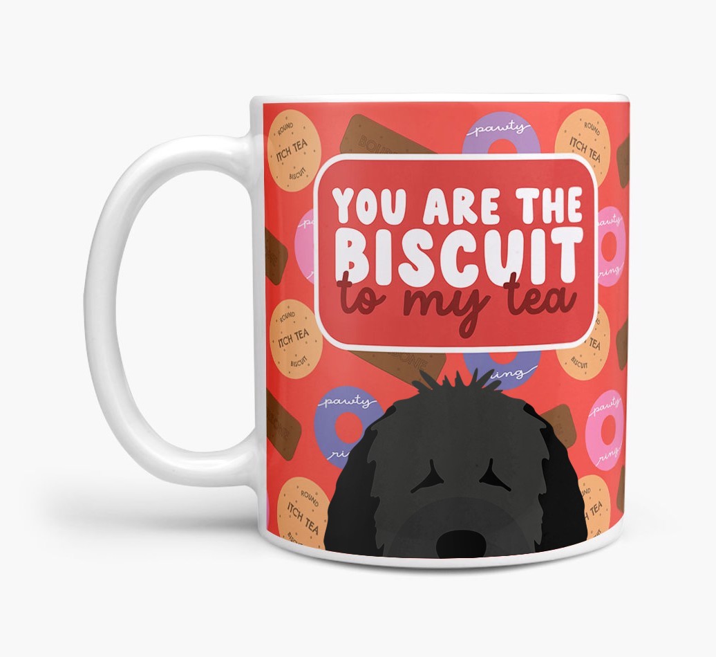 Biscuit To My Tea: Personalised {breedFullName} Mug