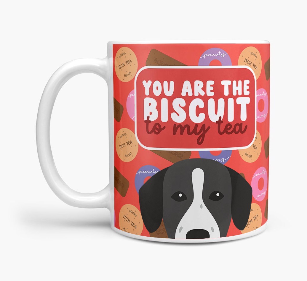 Biscuit To My Tea: Personalised {breedFullName} Mug