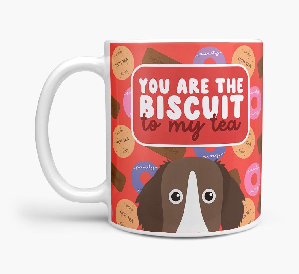 Biscuit To My Tea: Personalised {breedFullName} Mug