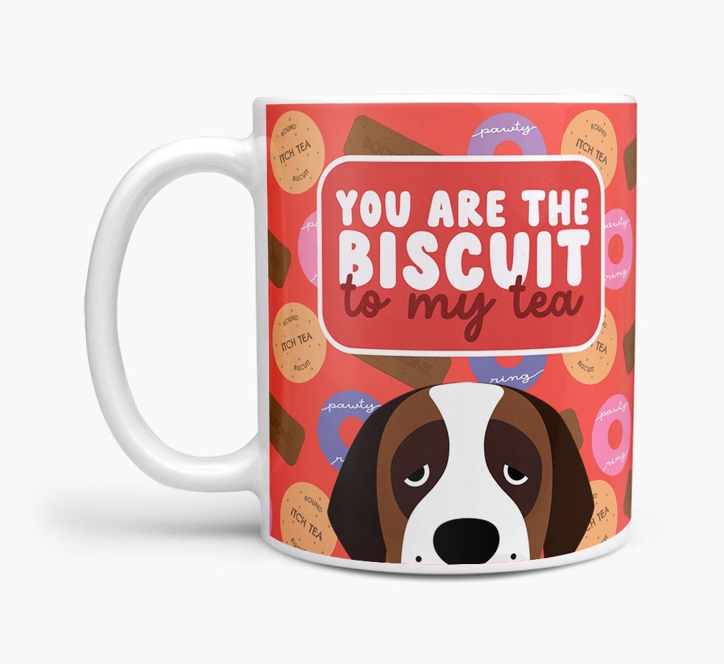Biscuit To My Tea: Personalised {breedFullName} Mug