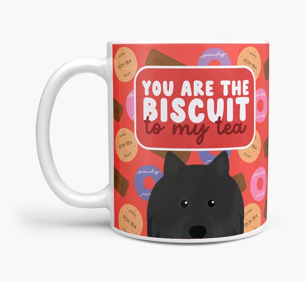 Biscuit To My Tea: Personalised {breedFullName} Mug
