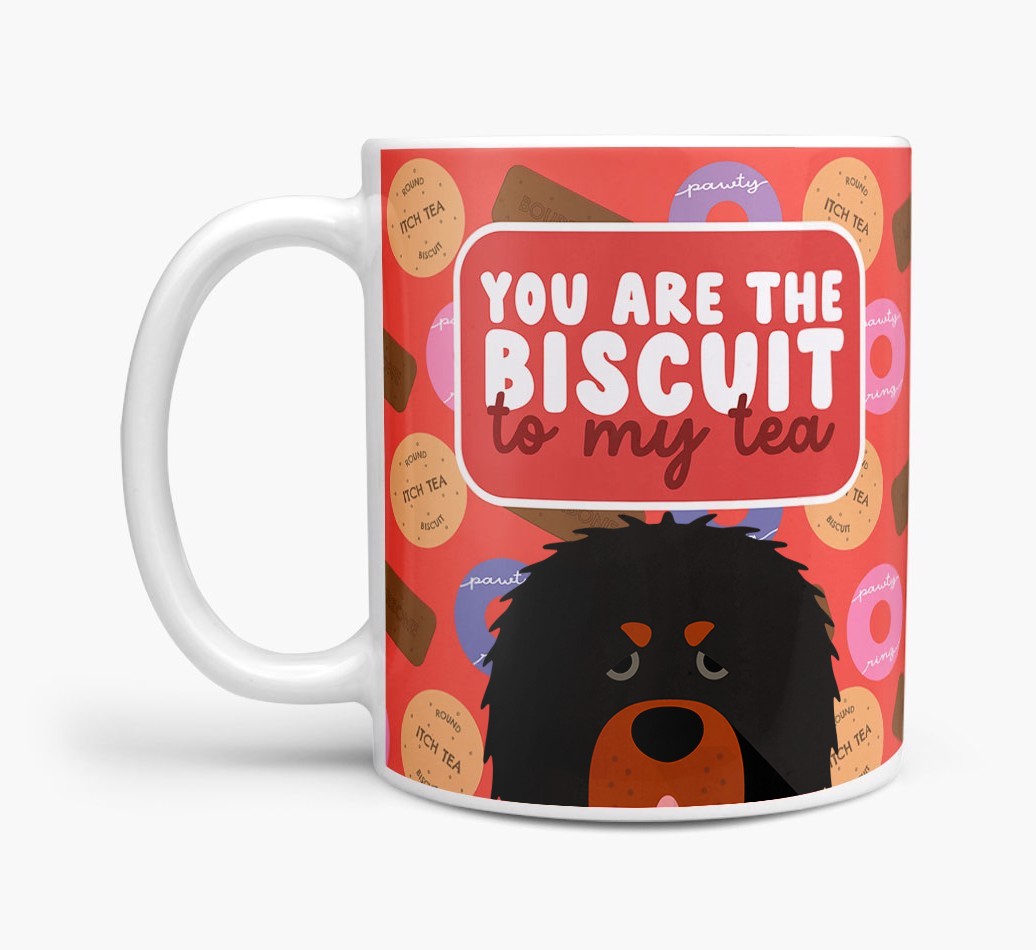 Biscuit To My Tea: Personalised {breedFullName} Mug