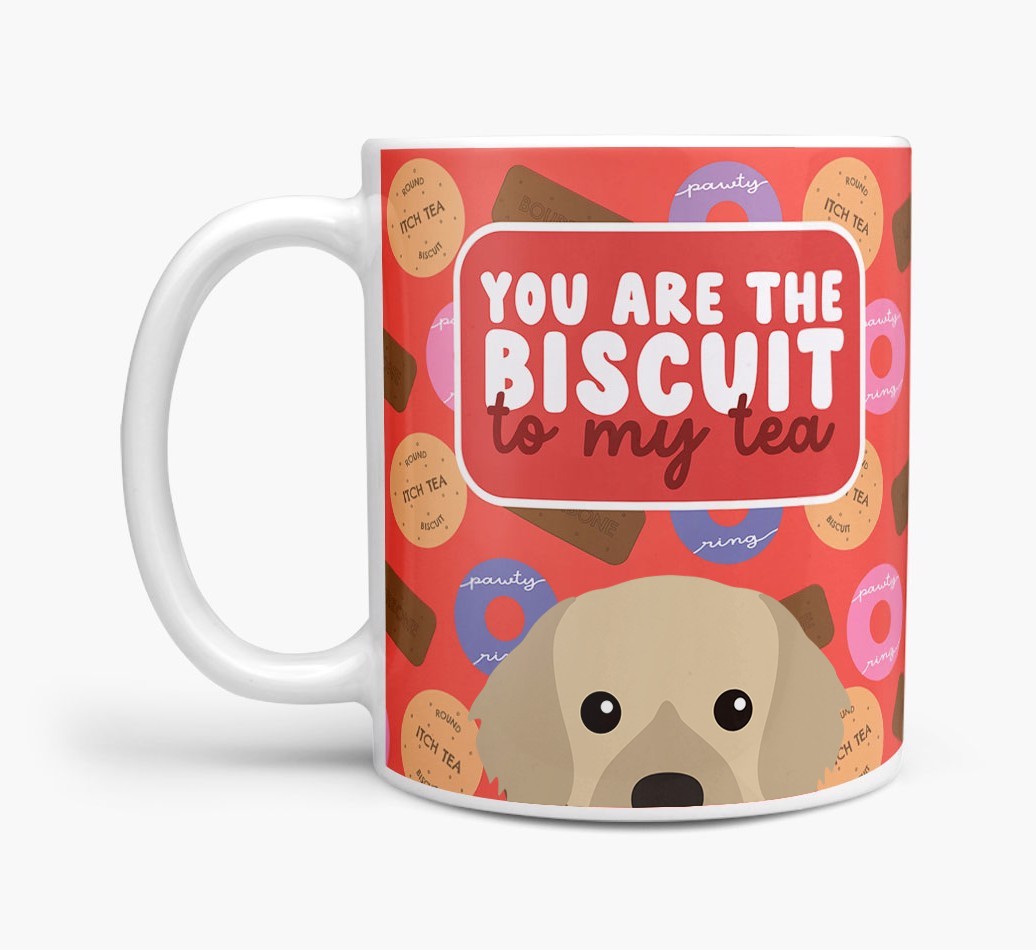 Biscuit To My Tea: Personalised {breedFullName} Mug