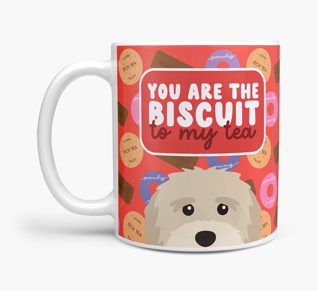 Biscuit To My Tea: Personalised {breedFullName} Mug