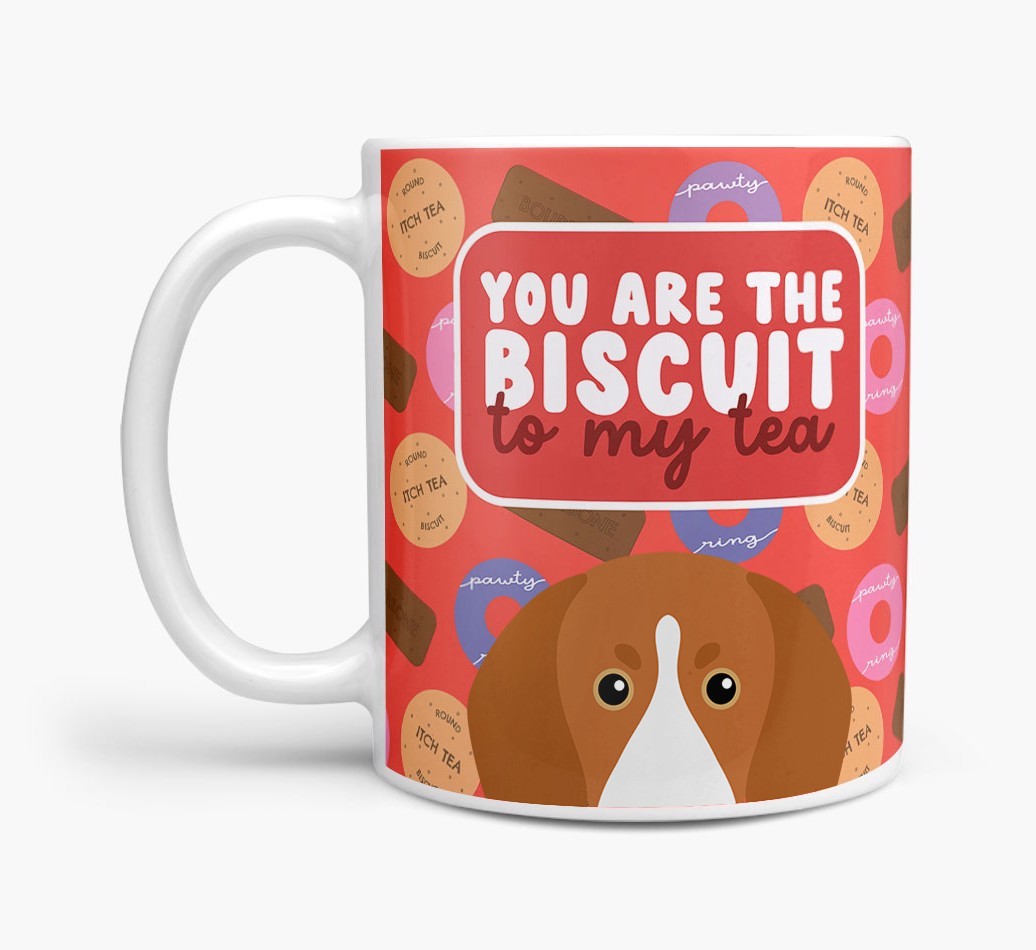 Biscuit To My Tea: Personalised {breedFullName} Mug