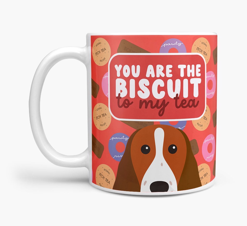 Biscuit To My Tea: Personalised {breedFullName} Mug