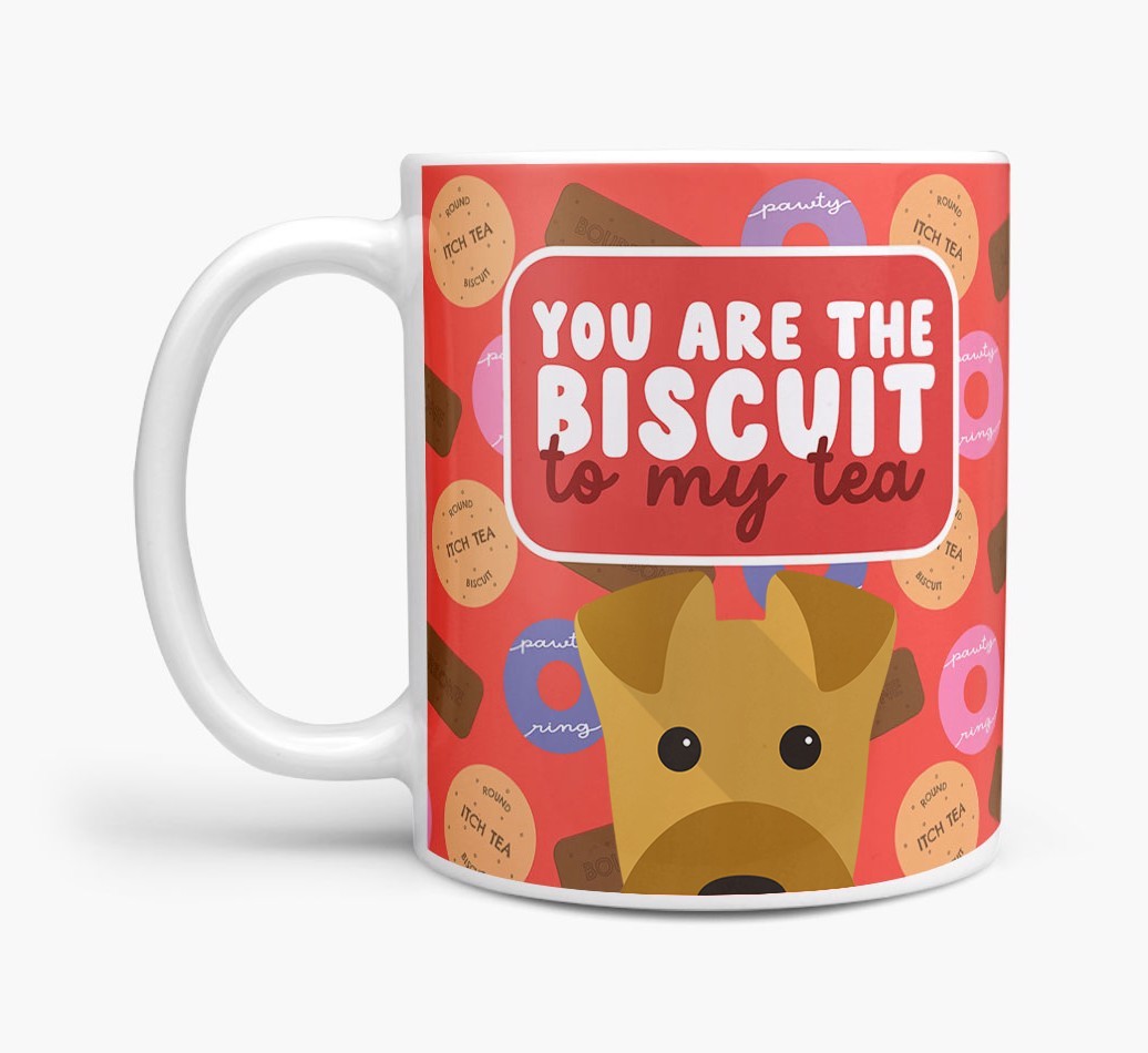 Biscuit To My Tea: Personalised {breedFullName} Mug