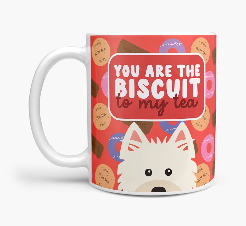 Biscuit To My Tea: Personalised {breedFullName} Mug