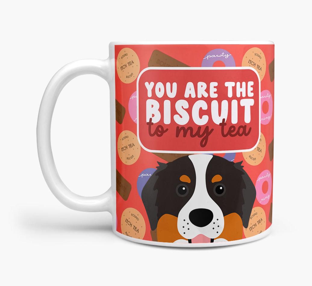 Biscuit To My Tea: Personalised {breedFullName} Mug