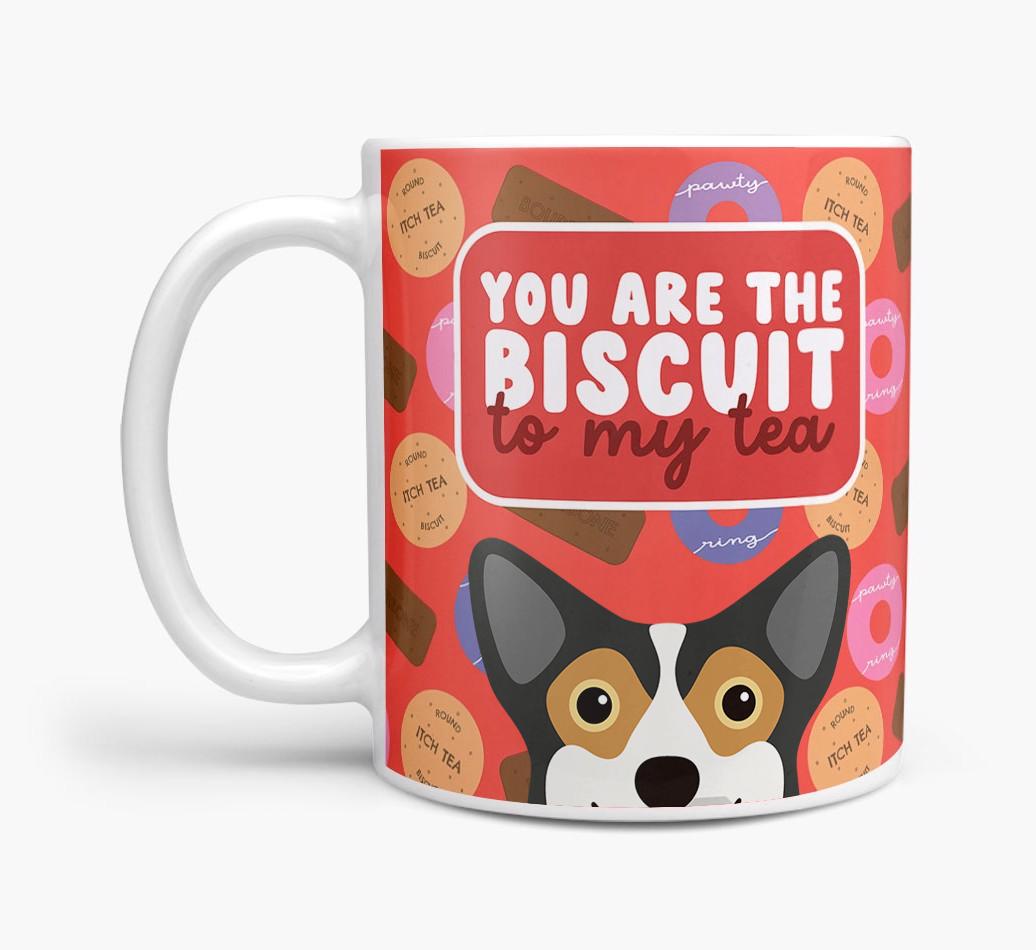 Biscuit To My Tea: Personalised {breedFullName} Mug