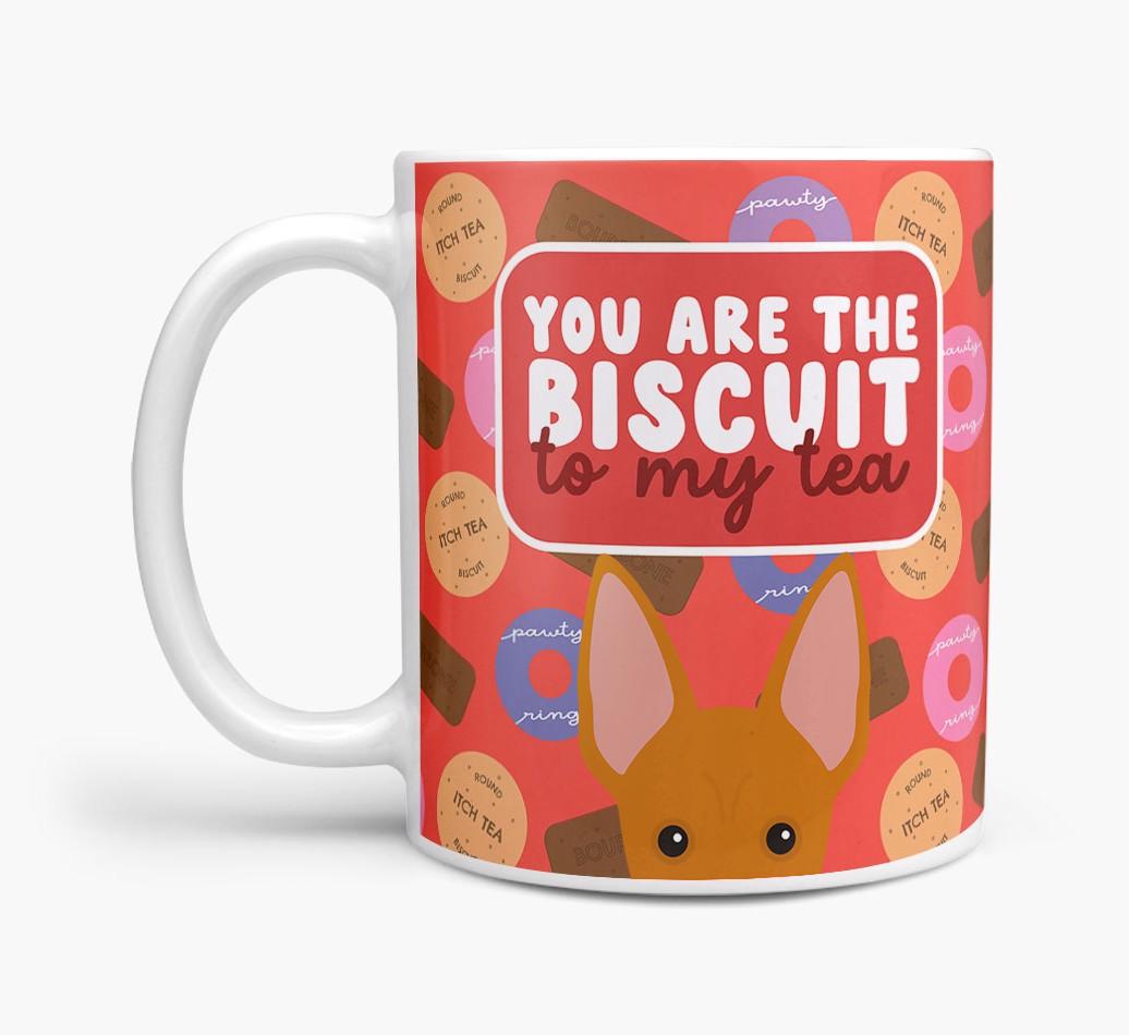 Biscuit To My Tea: Personalised {breedFullName} Mug