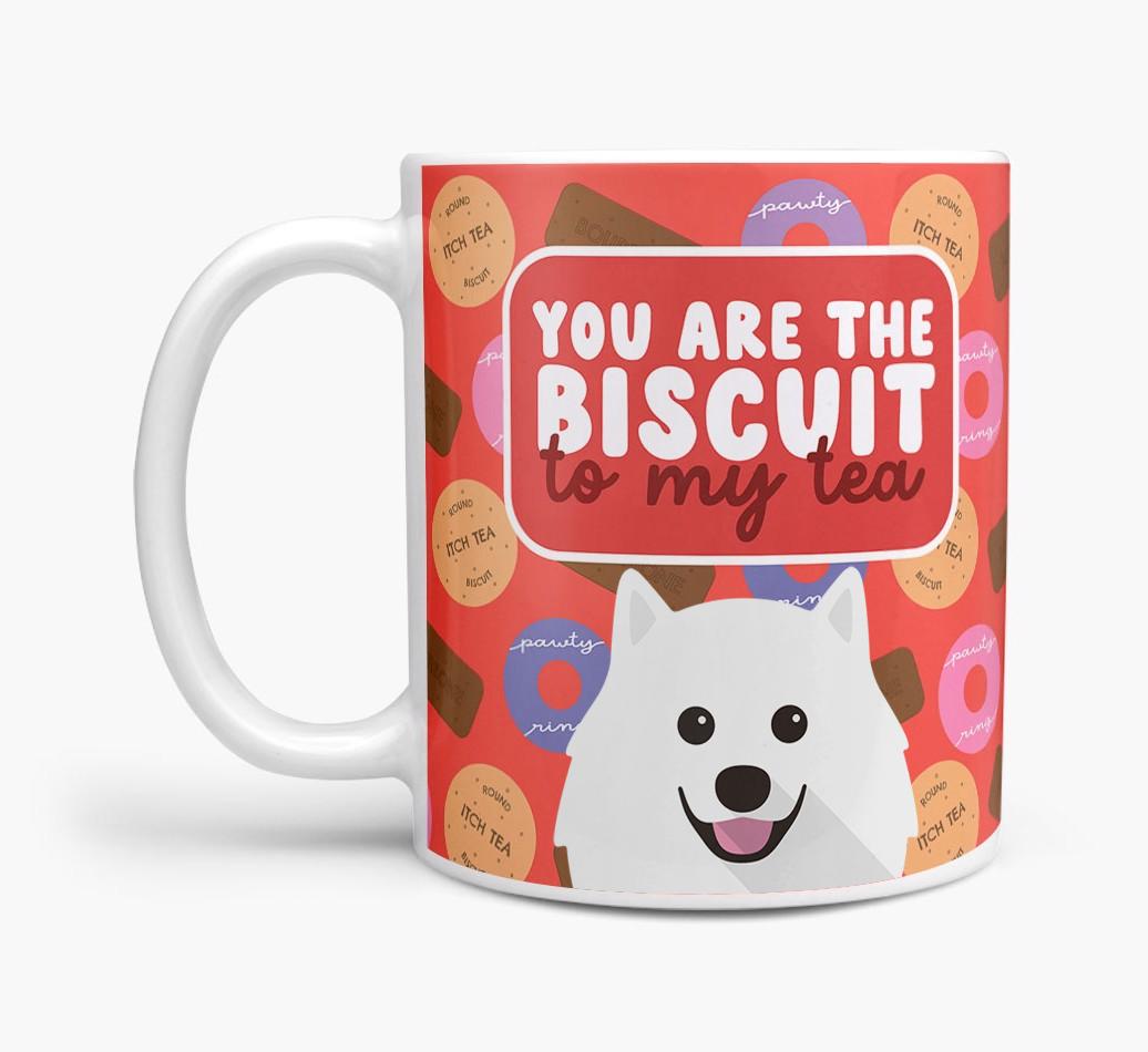 Biscuit To My Tea: Personalised {breedFullName} Mug