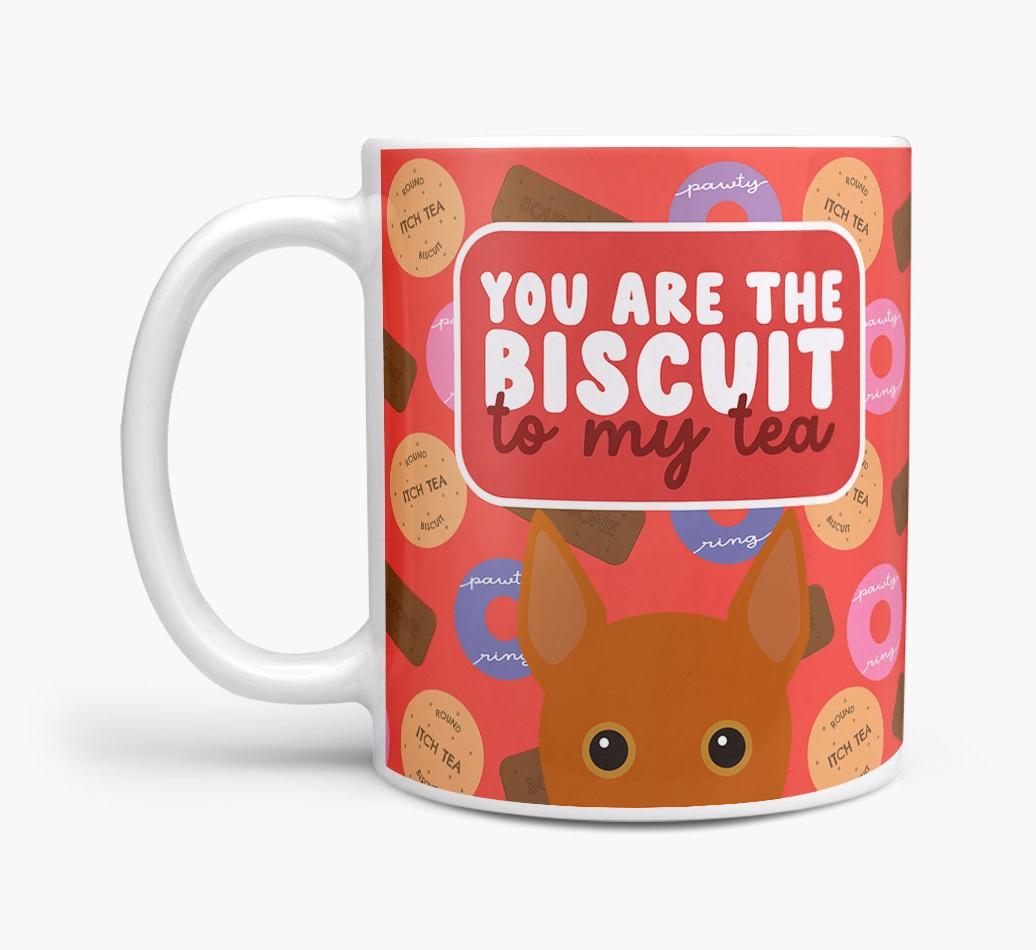 Biscuit To My Tea: Personalised {breedFullName} Mug