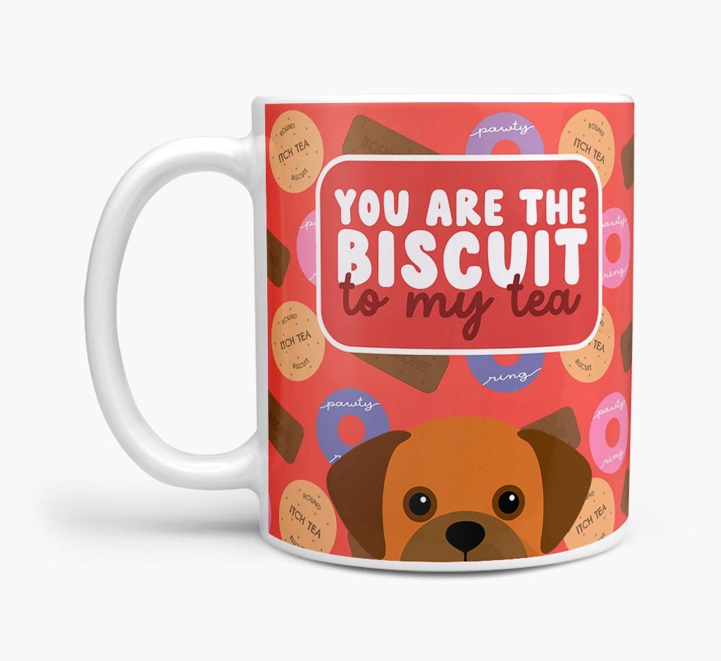 Biscuit To My Tea: Personalised {breedFullName} Mug