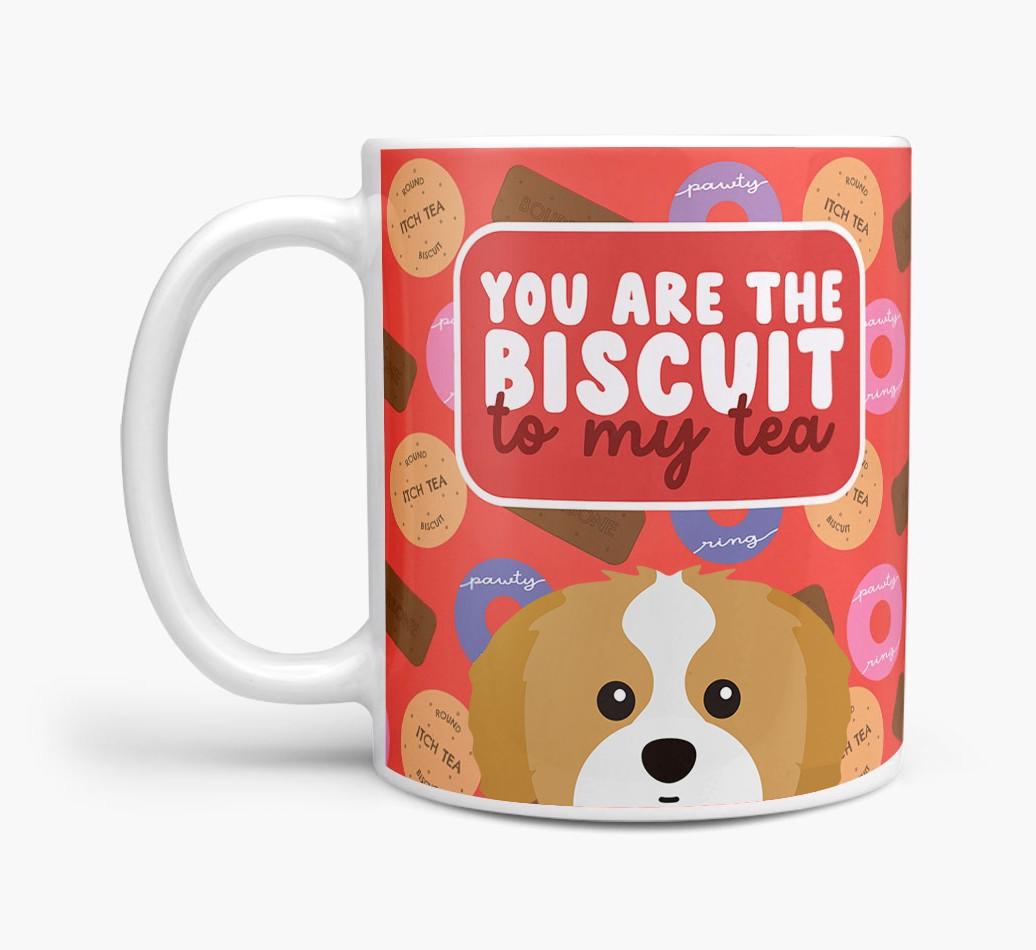 Biscuit To My Tea: Personalised {breedFullName} Mug