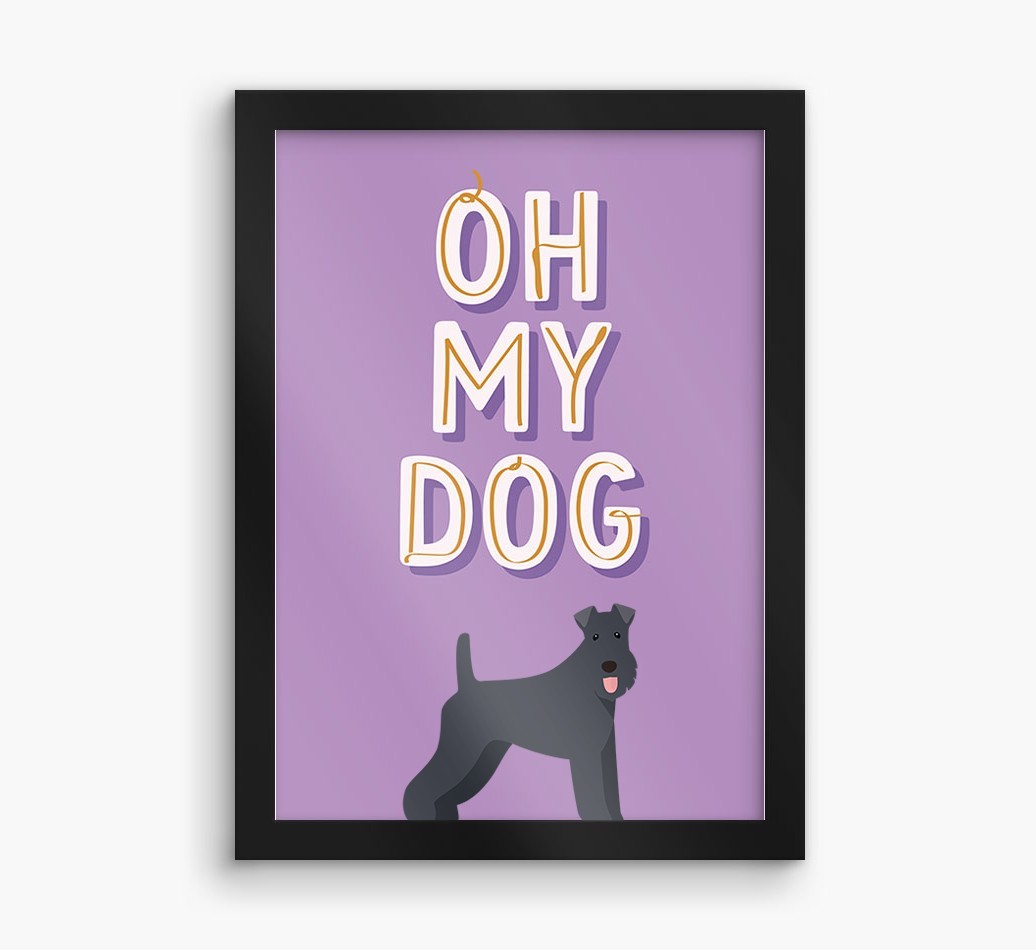 Oh My Dog: Personalised {breedFullName} Framed Print