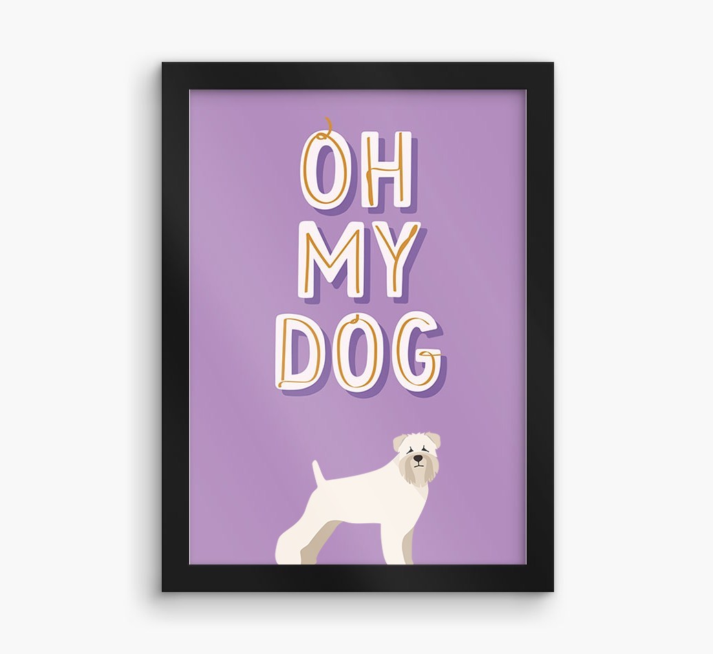 Oh My Dog: Personalised {breedFullName} Framed Print