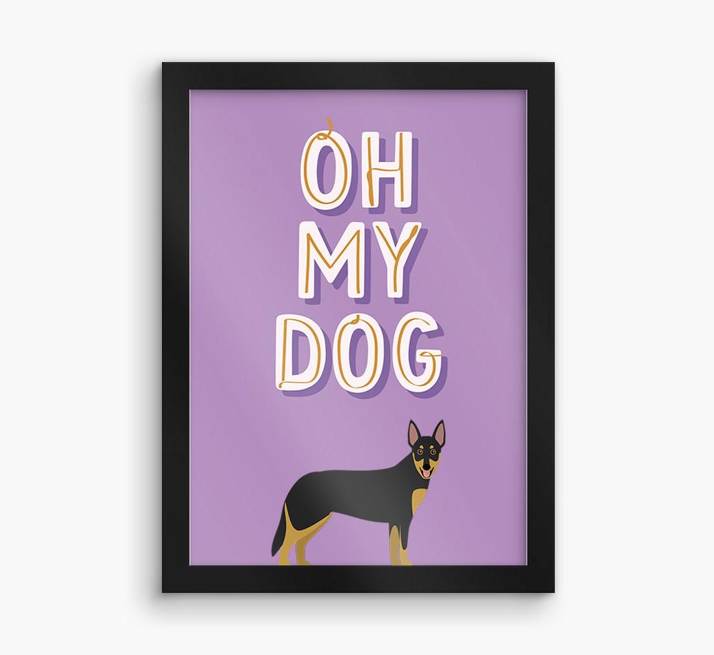 Oh My Dog: Personalized {breedFullName} Framed Print