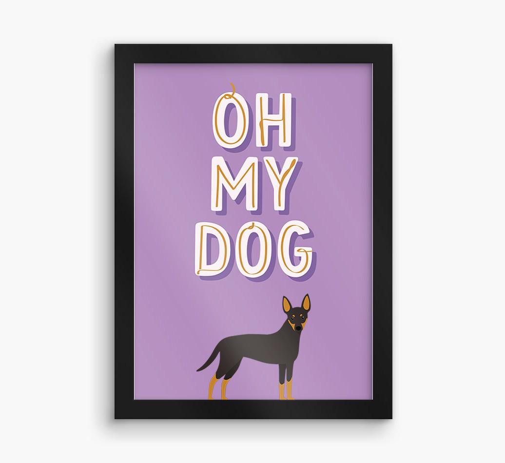 Oh My Dog: Personalized {breedFullName} Framed Print