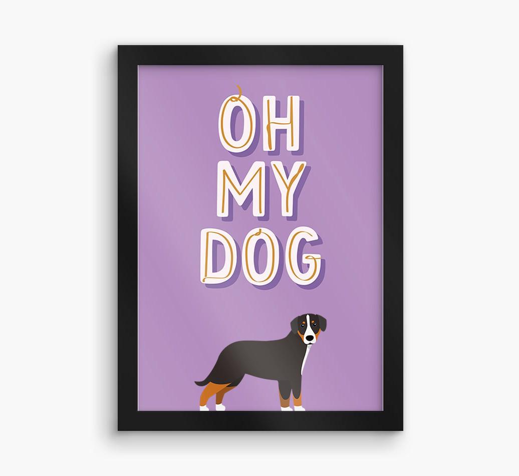 Oh My Dog: Personalized {breedFullName} Framed Print