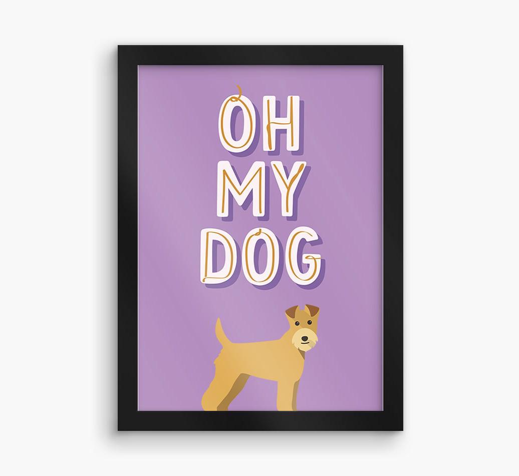 Oh My Dog: Personalized {breedFullName} Framed Print