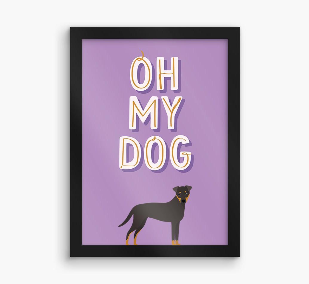 Oh My Dog: Personalized {breedFullName} Framed Print