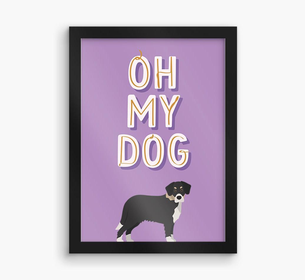 Oh My Dog: Personalized {breedFullName} Framed Print