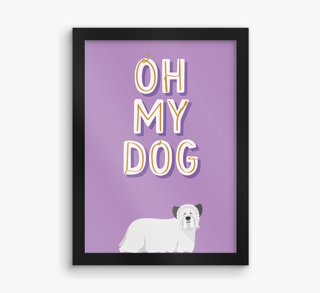 Oh My Dog: Personalized {breedFullName} Framed Print