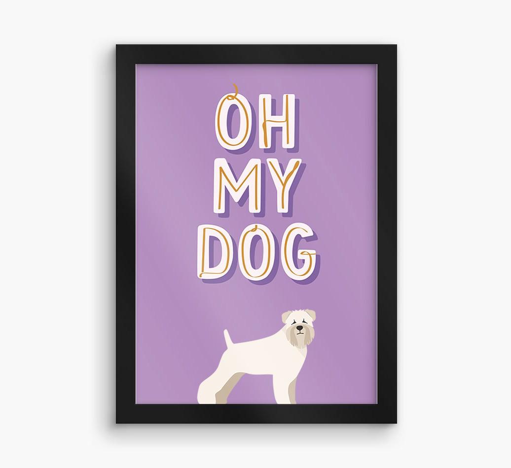 Oh My Dog: Personalized {breedFullName} Framed Print
